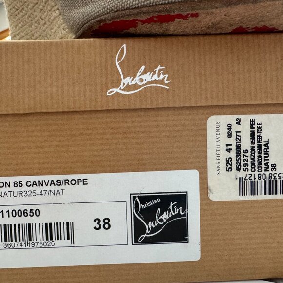 Christian Louboutin Corazon 85 Canvas booties - size 38 - Picture 4 of 8